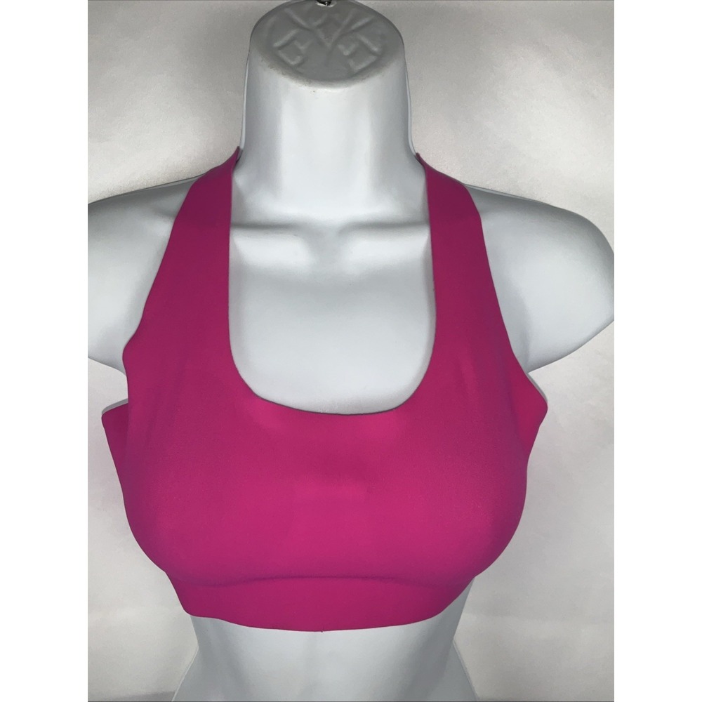 Lululemon Women's Size Small Pink Sports Bra Scoop Neck Athletic Yoga Gym Top